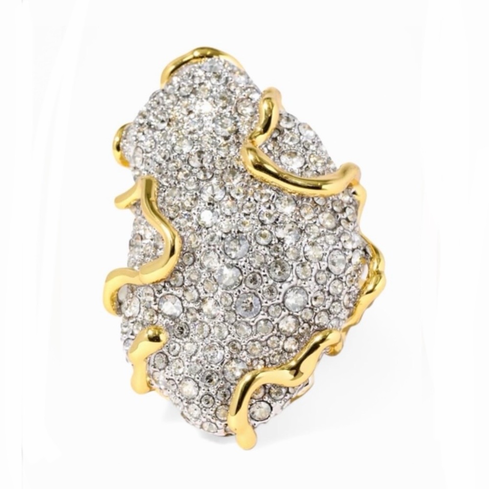 Alexis Bittar Solanales Large Crystal Pavé Geode Ring